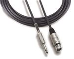 Audio-Technica AT8311 Value Microphone Cable XLRF To 1/4" Phono Front View